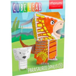 CUBE HEAD DINOZAURY 3D - PARASAUROLOPHUS MONUMI